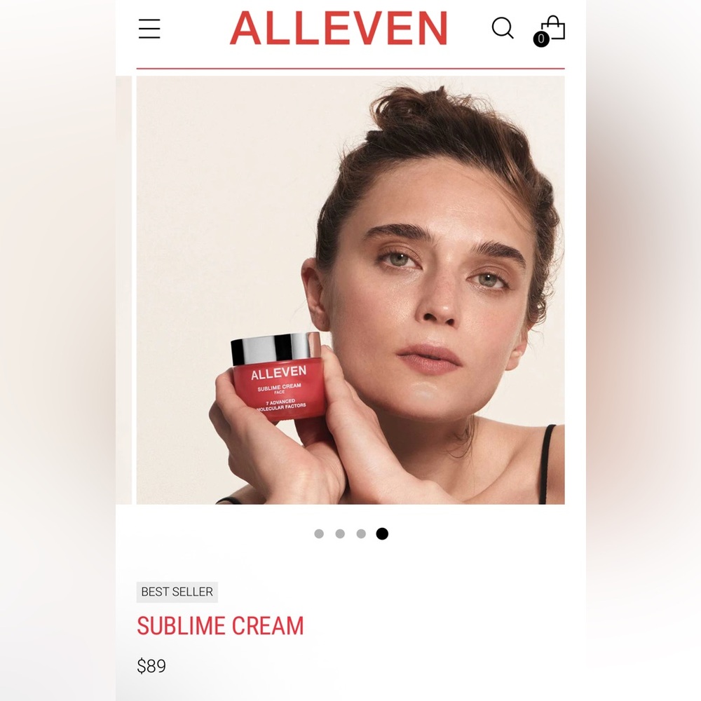 Alleven Sublime Cream Face - Sealed New in box- 0.5 fl oz